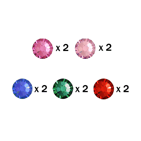 Swarovski Mix Colors Small Pack Tooth Gems