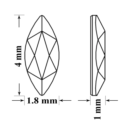 Swarovski Butterfly tooth gems Emerald