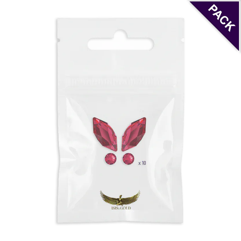 papillon_Butterfly_tooth_gems_Scarlet_Swarovski_10pcs