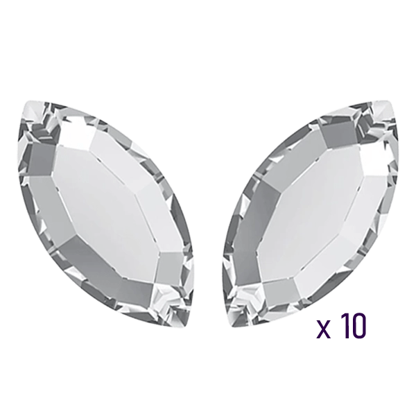 swarovski Navettes_Crystal papillon butterfly strass dentaire tooth gems