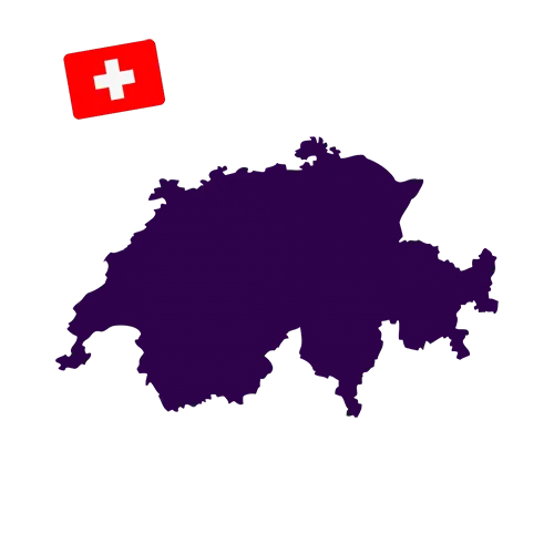 Switzerland tooth gems map