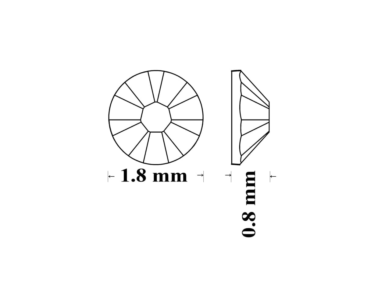 Swarovski Butterfly tooth gems Emerald