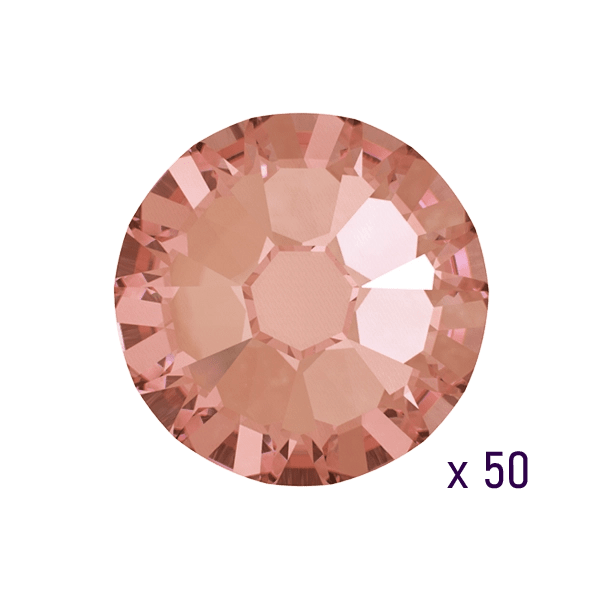 Blush Rose crystal tooth gems