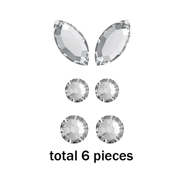 Butterfly Tooth Gems Crystal Swarovski Small Pack
