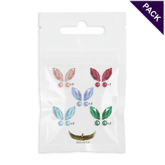 Pack de Strass Dentaires Papillon Couleurs Assorties