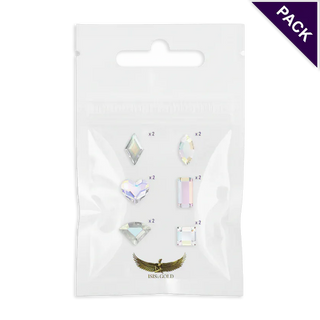 Crystal AB Shapes Tooth Gems Pack