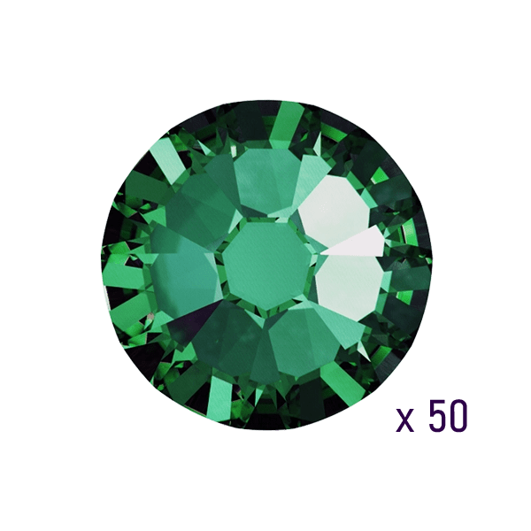 Emerald crystal tooth gems