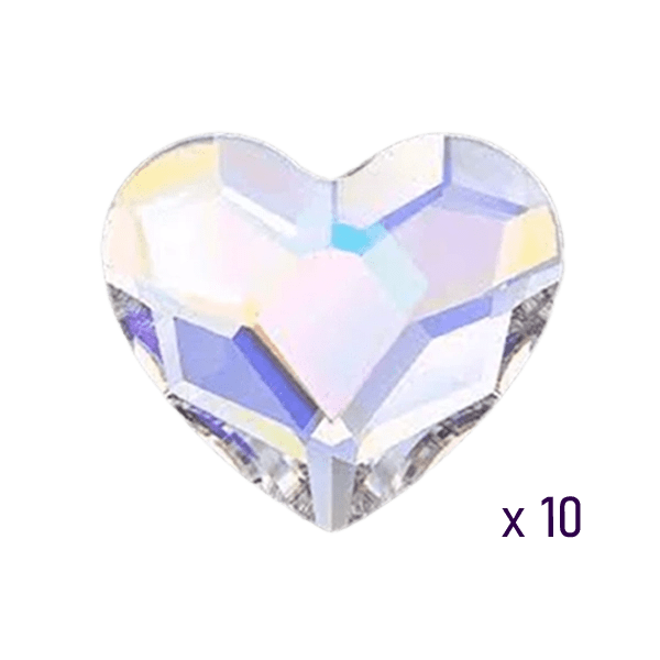 Heart_AB tooth gems strass dentaire swarovski