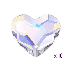 Strass dentaire Swarovski Coeur Crystal AB