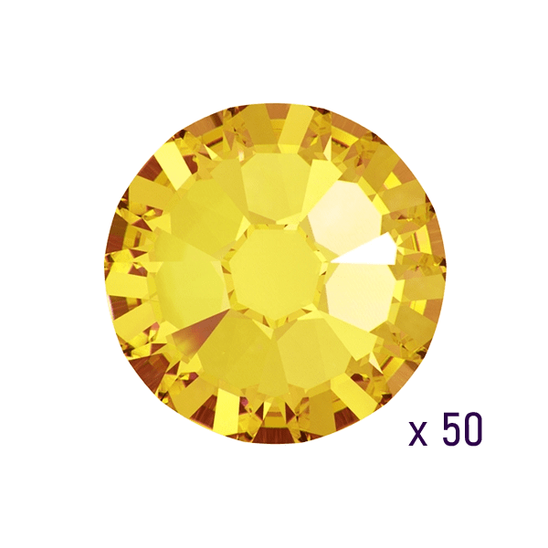 Swarovski Light topaz Tooth gems