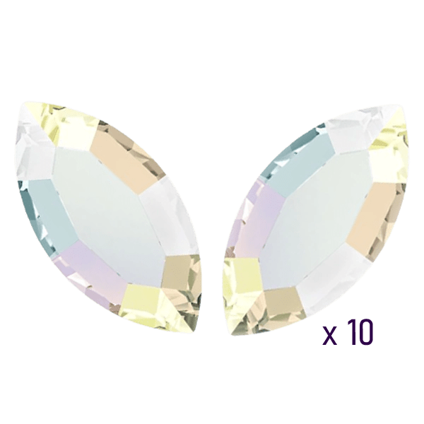 Navettes_AB tooth gems butterfly papillon swarovski