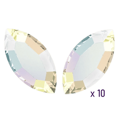 Swarovski Navette Crystal AB Tooth Gems