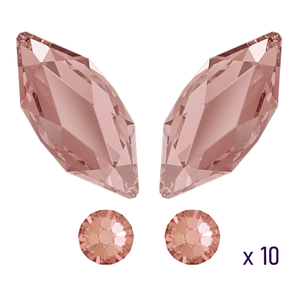 Pink butterfly tooth gems pack, tooth gem ideas in pink