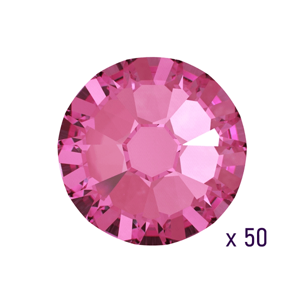 Rose crystal tooth gems