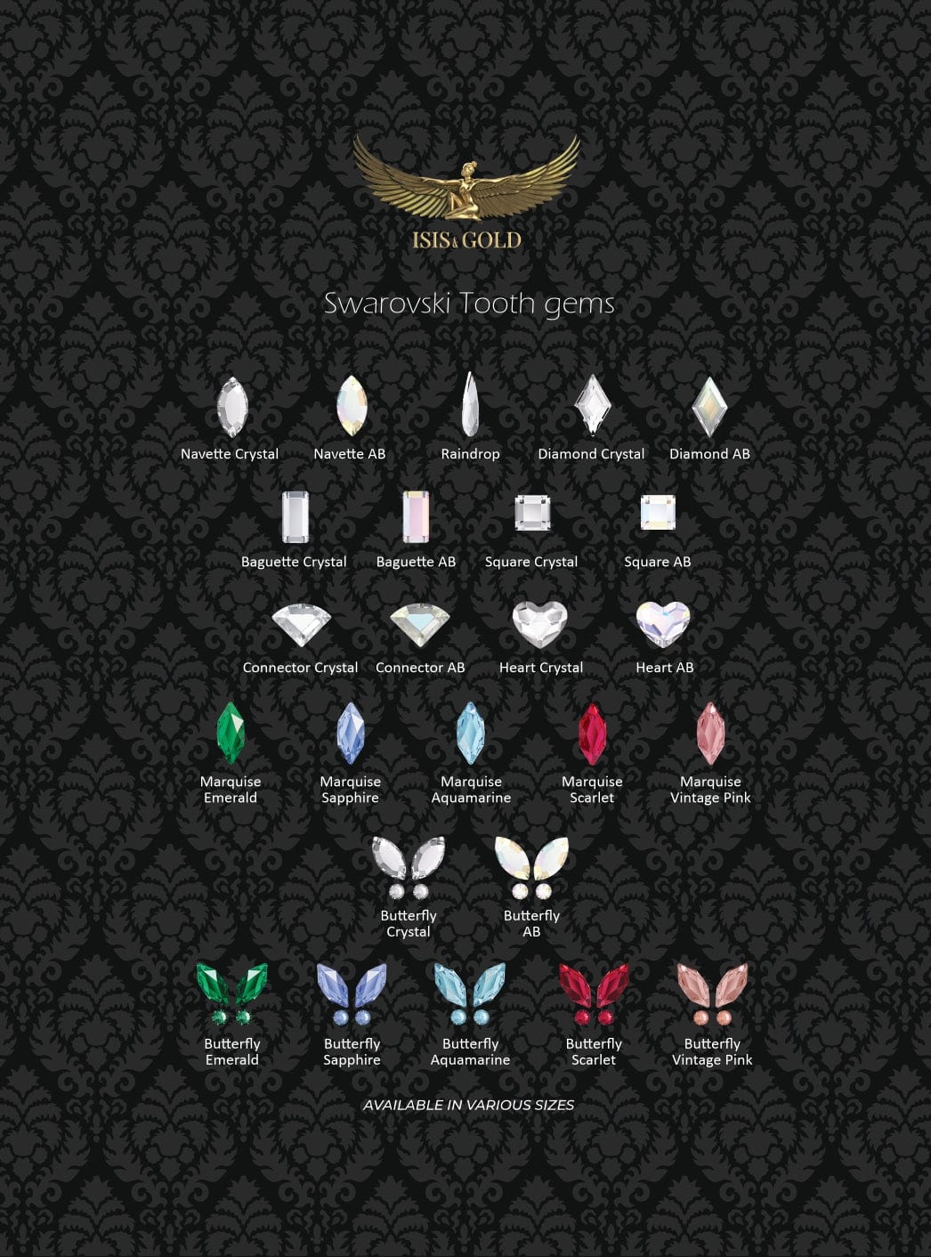 SWAROVSKI CRYSTALS  SHAPE COLLECTION 