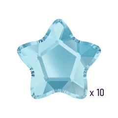 Strass dentaire Swarovski Star Aquamarine 