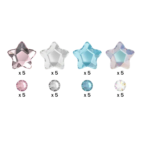 Swarovski Star Collection Mix Colors XL Pack Tooth Gems
