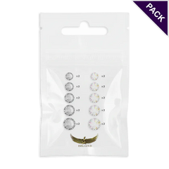 Strass dentaire Swarovski Crystal et Crystal AB mélange de tailles
