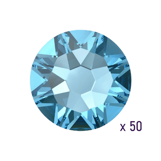 Swarovski Aquamarin zahnschmuck - Swarovski 2058 aquamarine SS3 (1.5mm)