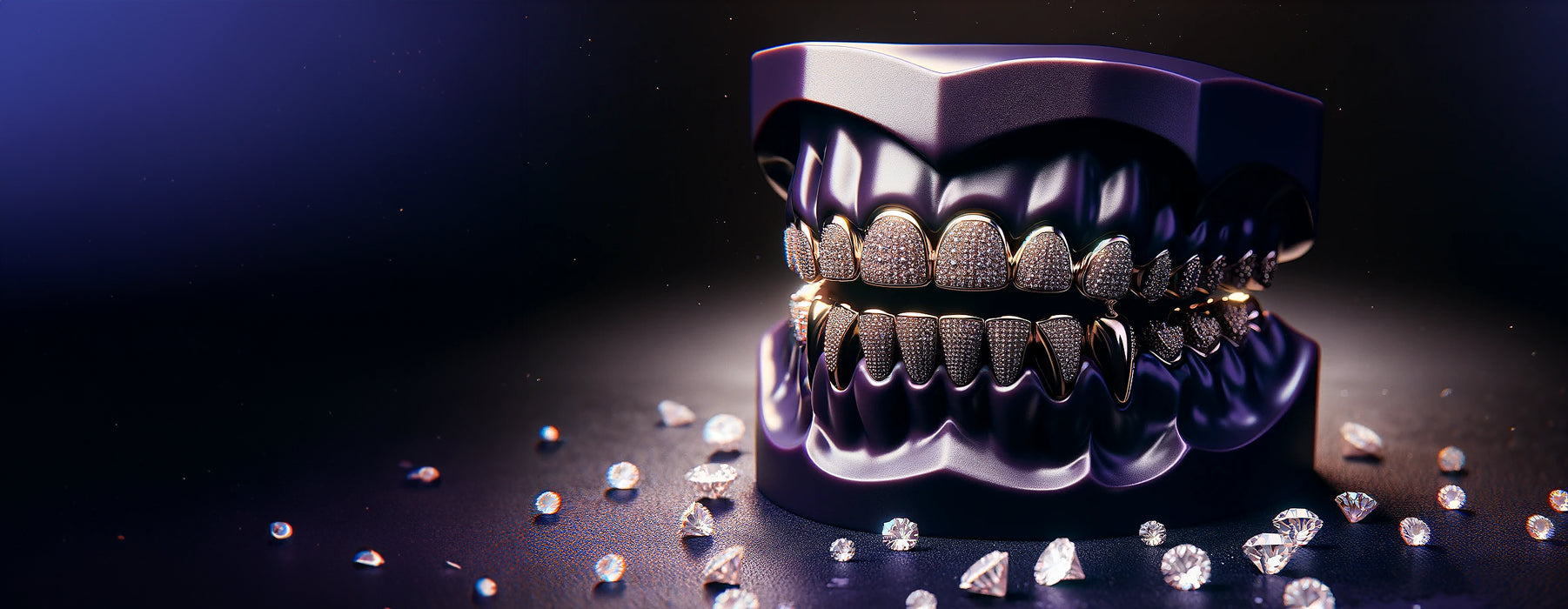 Burned Heart Halloween Edition tooth gems © ISISNGOLD - Isis&gold