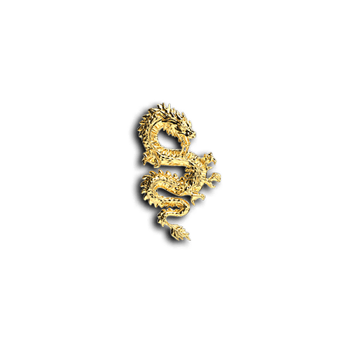 Bijoux dentaire Isis&gold Asian Dragon animals tooth gems