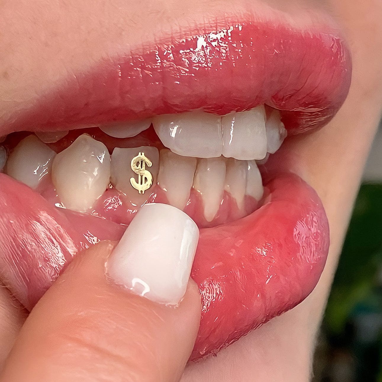 Bijoux dentaire Isis&gold Dollar sign tooth gems