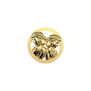 Luxuriöser Gemini Zahnschmuck - Gelbgold