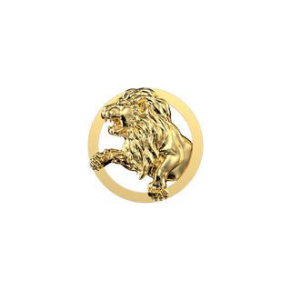 Luxury Leo teeth jewelry - Yellow gold