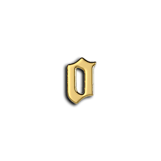 Numéro 0 bijou dentaire - Or jaune