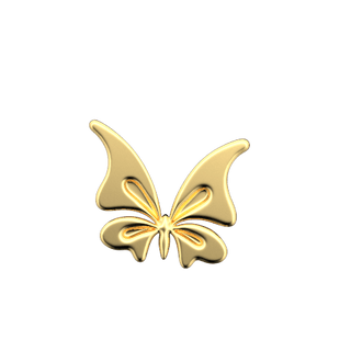 Mariposa de los 90 joya dental - Oro Amarillo