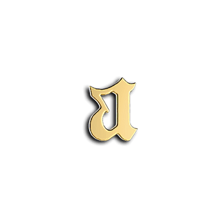 Buchstaben A zahnschmuck - Gelbgold