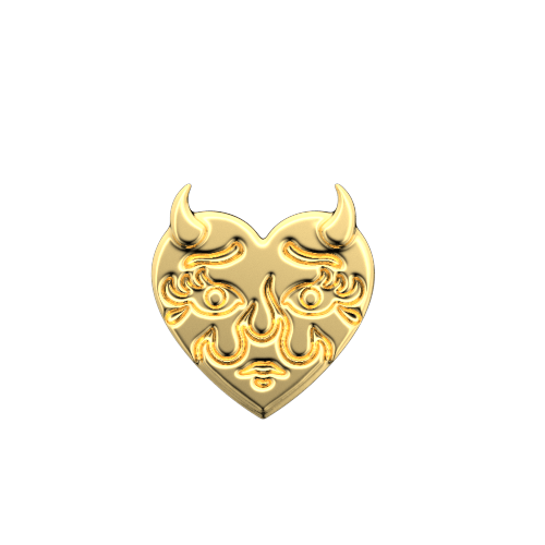 Bijoux dentaire Isis&gold Or jaune / Yellow gold Hornheart tooth gems