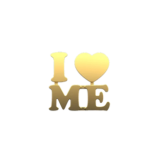 I LOVE ME joya dental - Oro amarillo