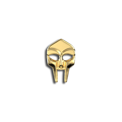 Isis&gold Or jaune / Yellow gold Mask Gladiator / DOOM tooth gems