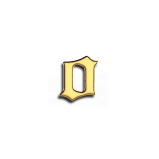 Letras del alfabeto O Joya dental - Oro amarillo