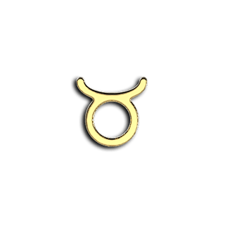 Signo zodiacal Tauro joya dental - Oro amarillo