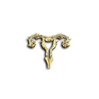 Paradise Uterus tandjuweel - Geelgoud