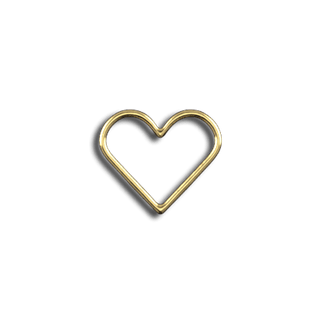 Corazón pequeño alineado Joya dental - Oro amarillo