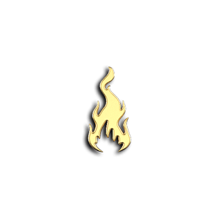 Tribal 16 Flammes bijou dentaire - Or jaune