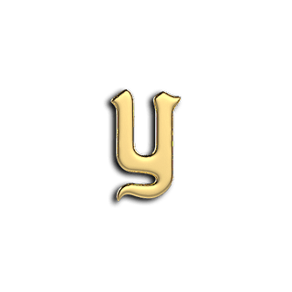 Y文字 トゥースジェム デンタルジュエリー - イエローゴールド