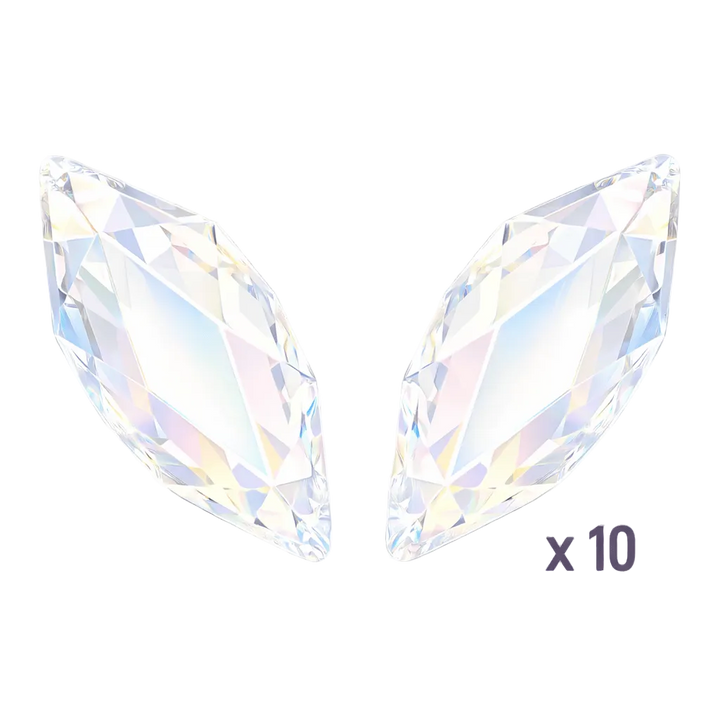 marquise butterfly crystal tooth gems ab