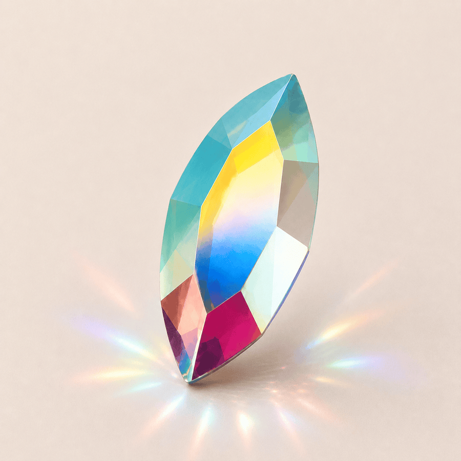 Swarovski Navette Crystal AB Tooth Gems