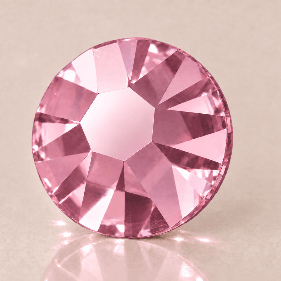 Swarovski Light Rose Tooth Gems — sterk vergroot