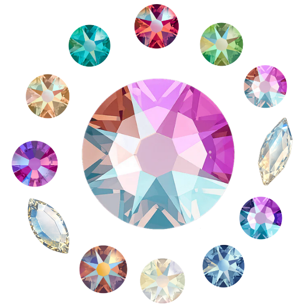 Shimmer colorful tooth gems