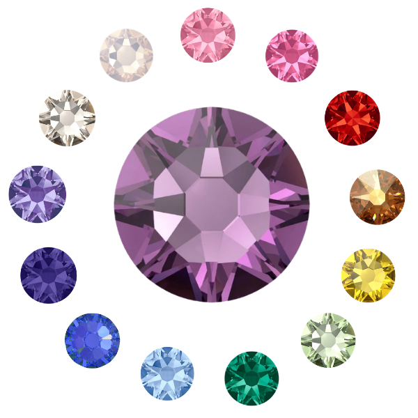 Colorful tooth gems