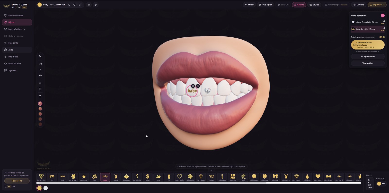 The ISIS n GOLD 3D studio